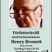 Författarkväll med Henry Bronett