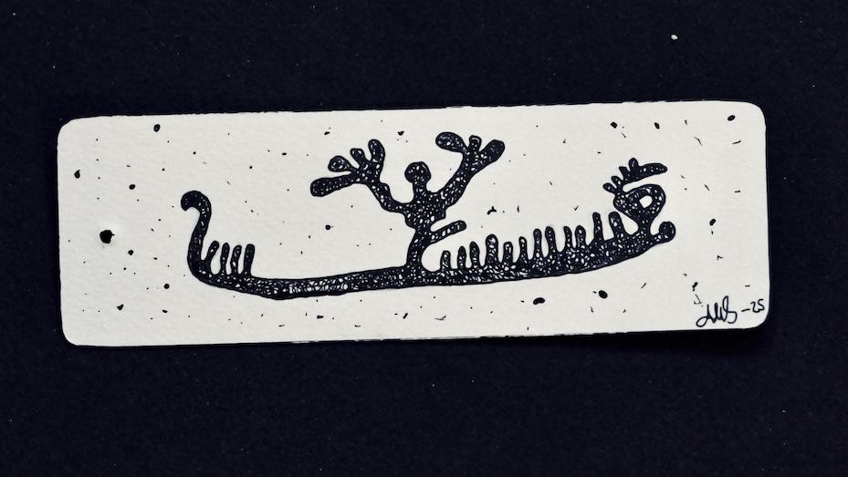 Bronsåldern, skepp, tre tusen år sedan, teckning